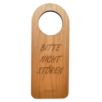 Holzschild Hotel Türklinke Bitte nicht stören Bitte aufräumen