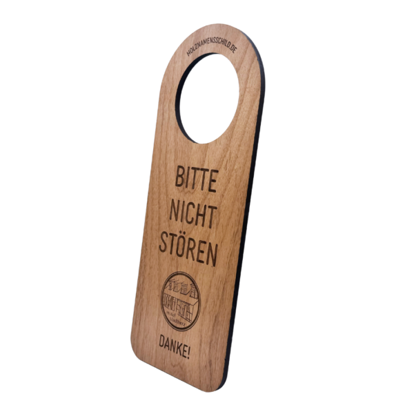 Türschild Hoteltür Holz Bitte nicht stören