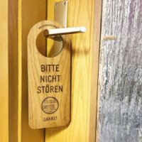 Türschild Hoteltür Holz Bitte nicht stören