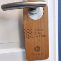 Holzschild Hotel Tür Bitte nicht stören Bitte aufräumen