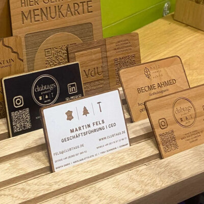 Unsere Visitenkarten